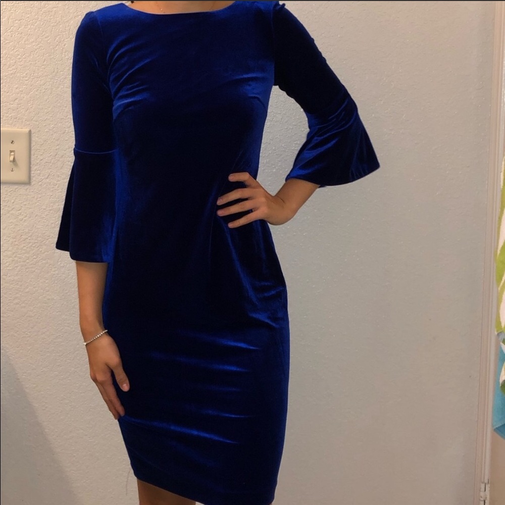 CK Velvet Blue Dress